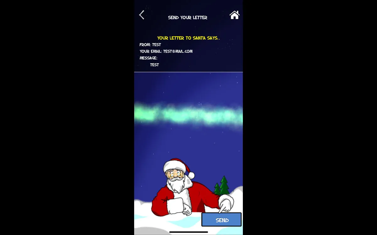 Send a personal message to Santa Claus himself